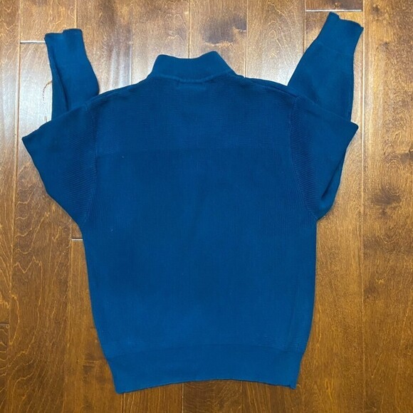 Eddie Bauer Outfitters Vintage Henley Marina Green Pullover Sweater Men's Large - Picture 4 of 6